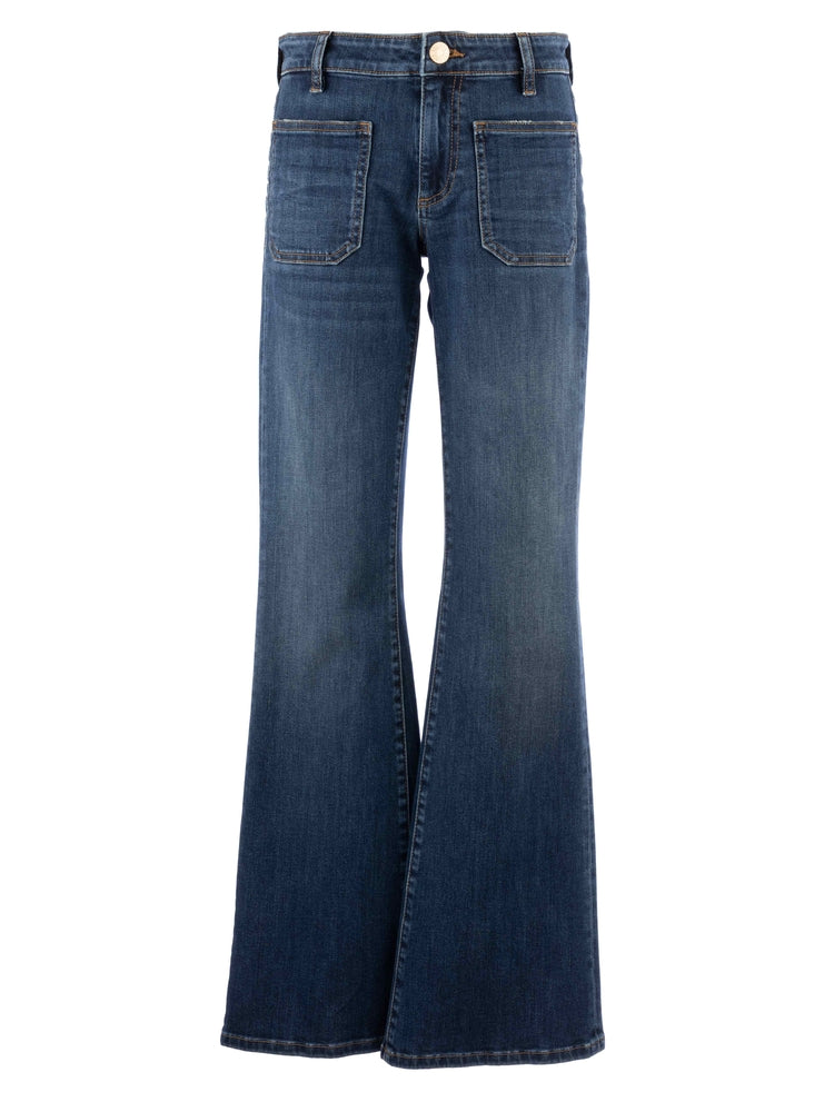 KUT: ANA FLARE WITH PATCH POCKETS - DEDUCTIVE