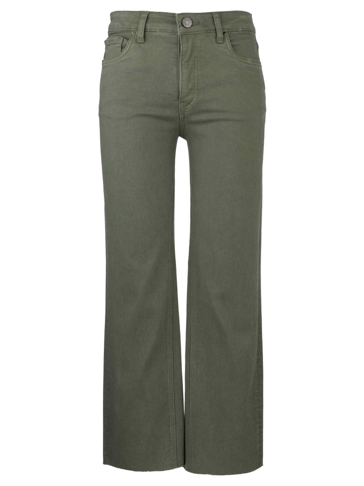 KUT: Kelsey High Rise Ankle Flare - Sage Green