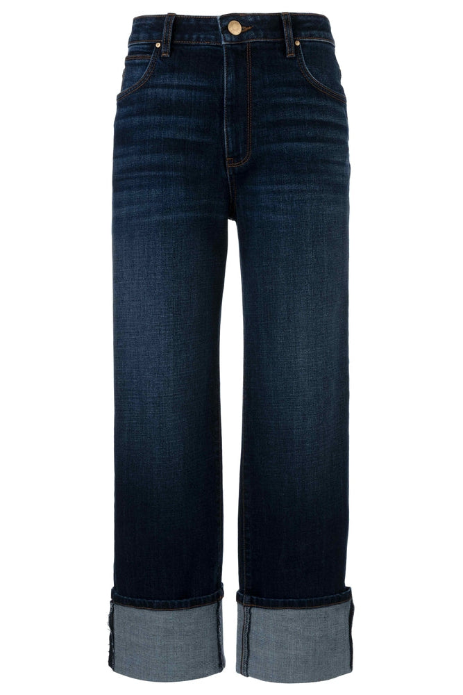 KUT: SIENNA HIGH RISE STRAIGHT LEG-ROLL UP 5"