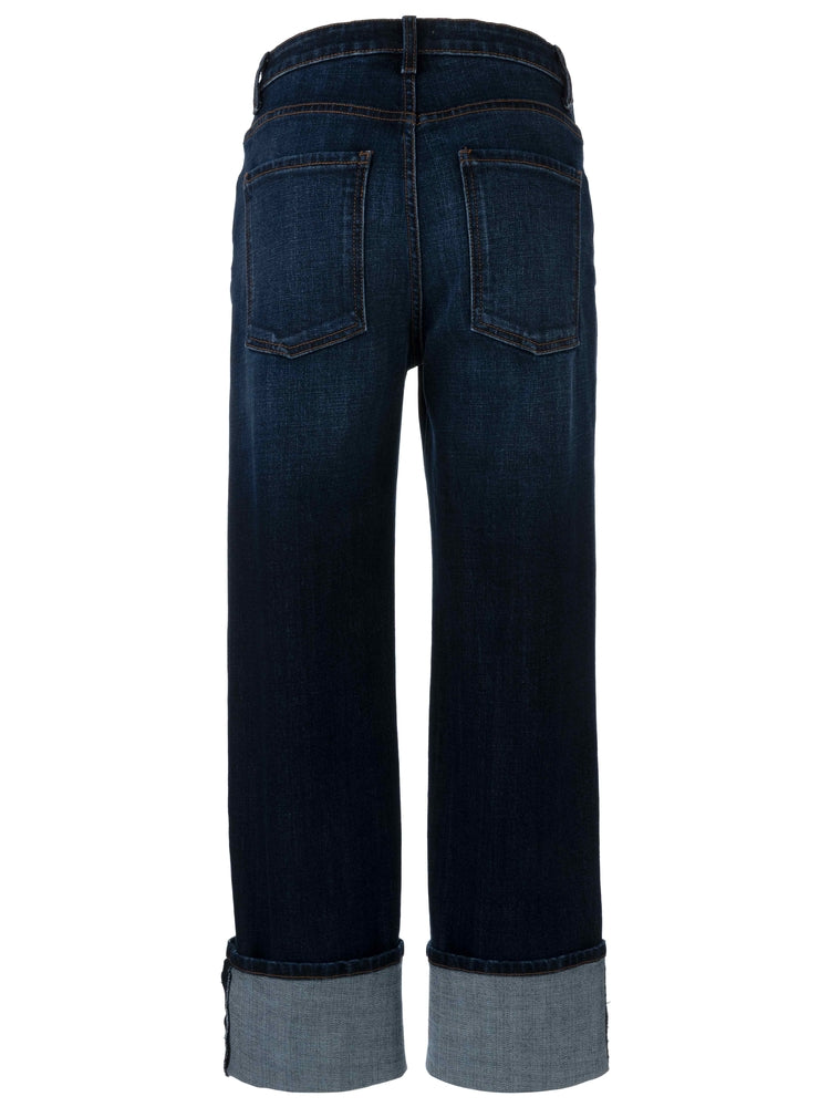 KUT: SIENNA HIGH RISE STRAIGHT LEG-ROLL UP 5"