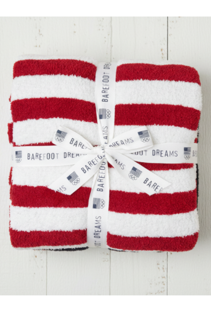 Barefoot Dreams: CozyChic® Team USA Stars And Stripes Throw