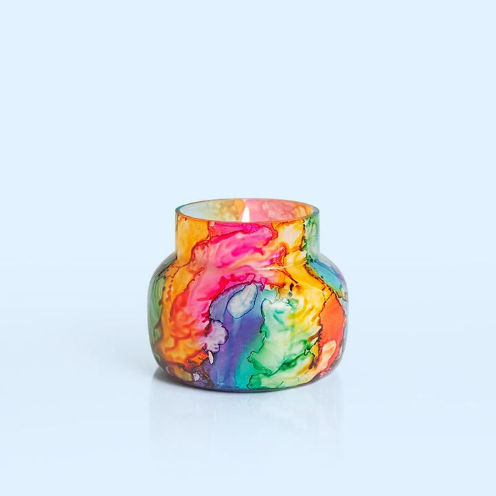Volcano Rainbow Watercolor Petite Jar, 8 oz - B Social Boutique
