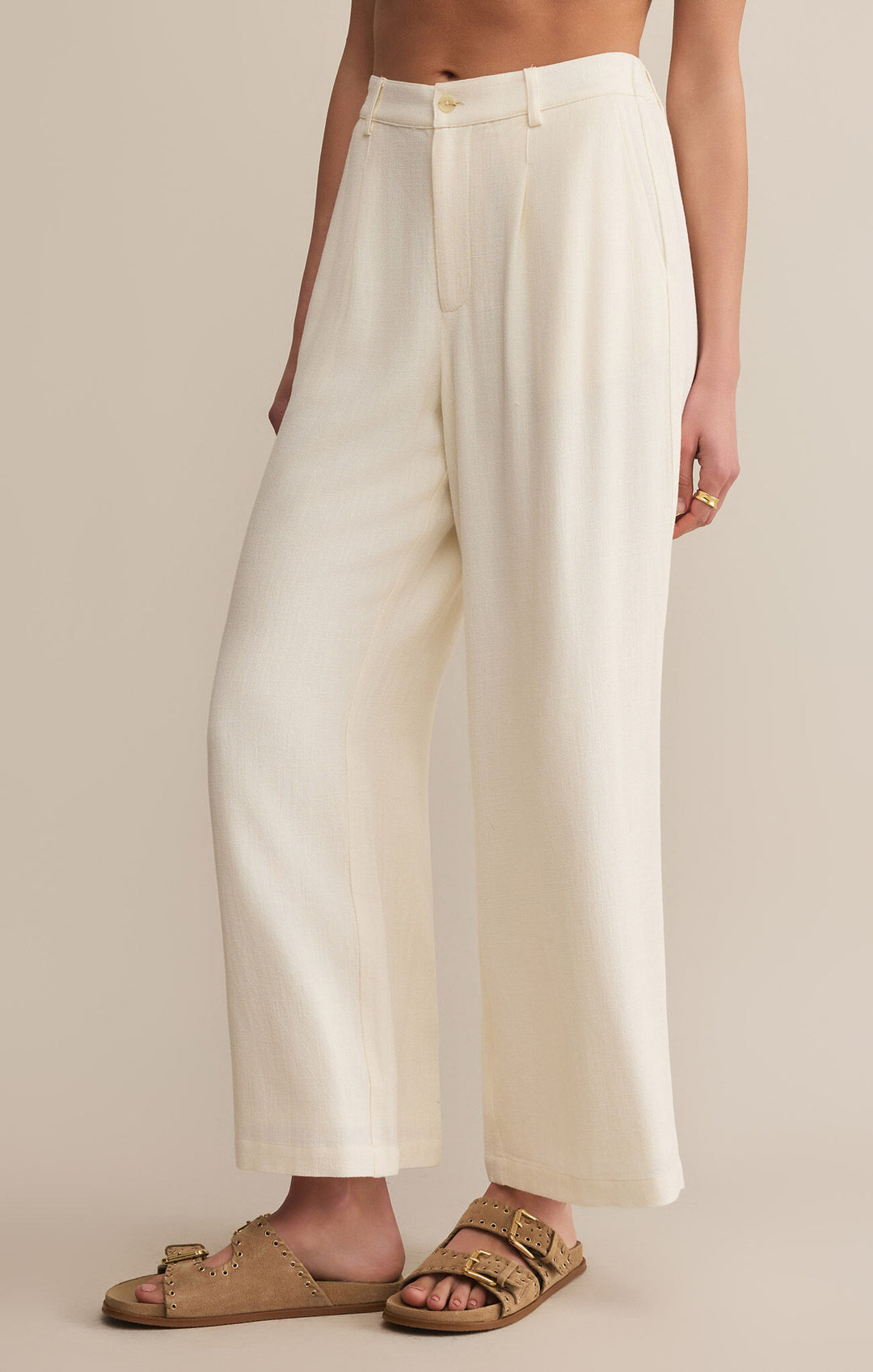 Z Supply: Vista Linen Pant - Sea Salt