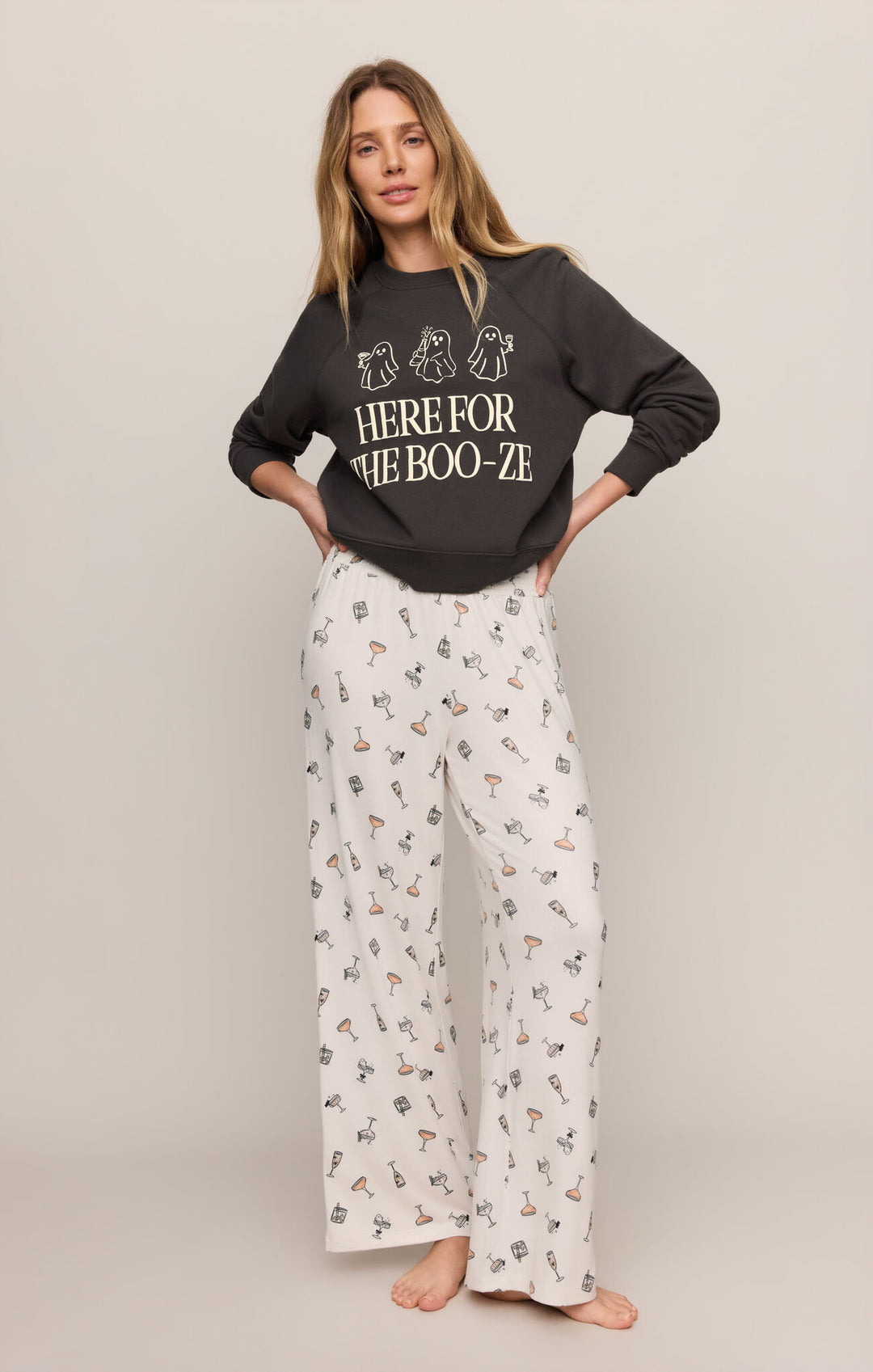 Z Supply: Booze Sweatshirt - Ash Black