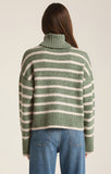 Z Supply: Josephine Stripe Sweater Palm Green