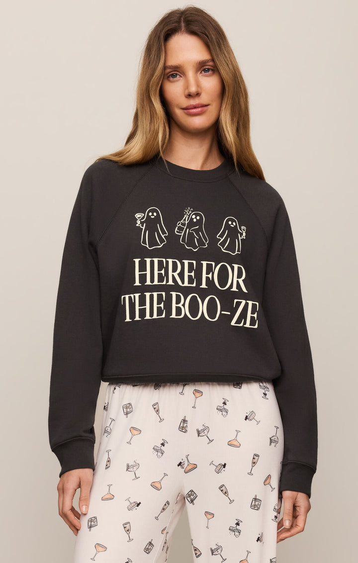Z Supply: Booze Sweatshirt - Ash Black