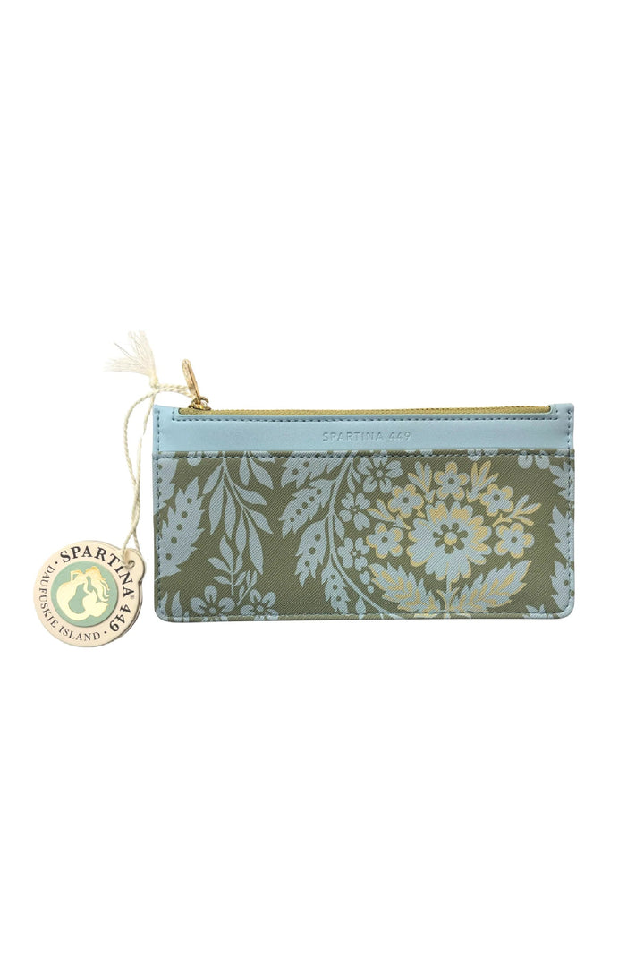 Spartina 449: Large Zip Card Holder - Heritage Scroll