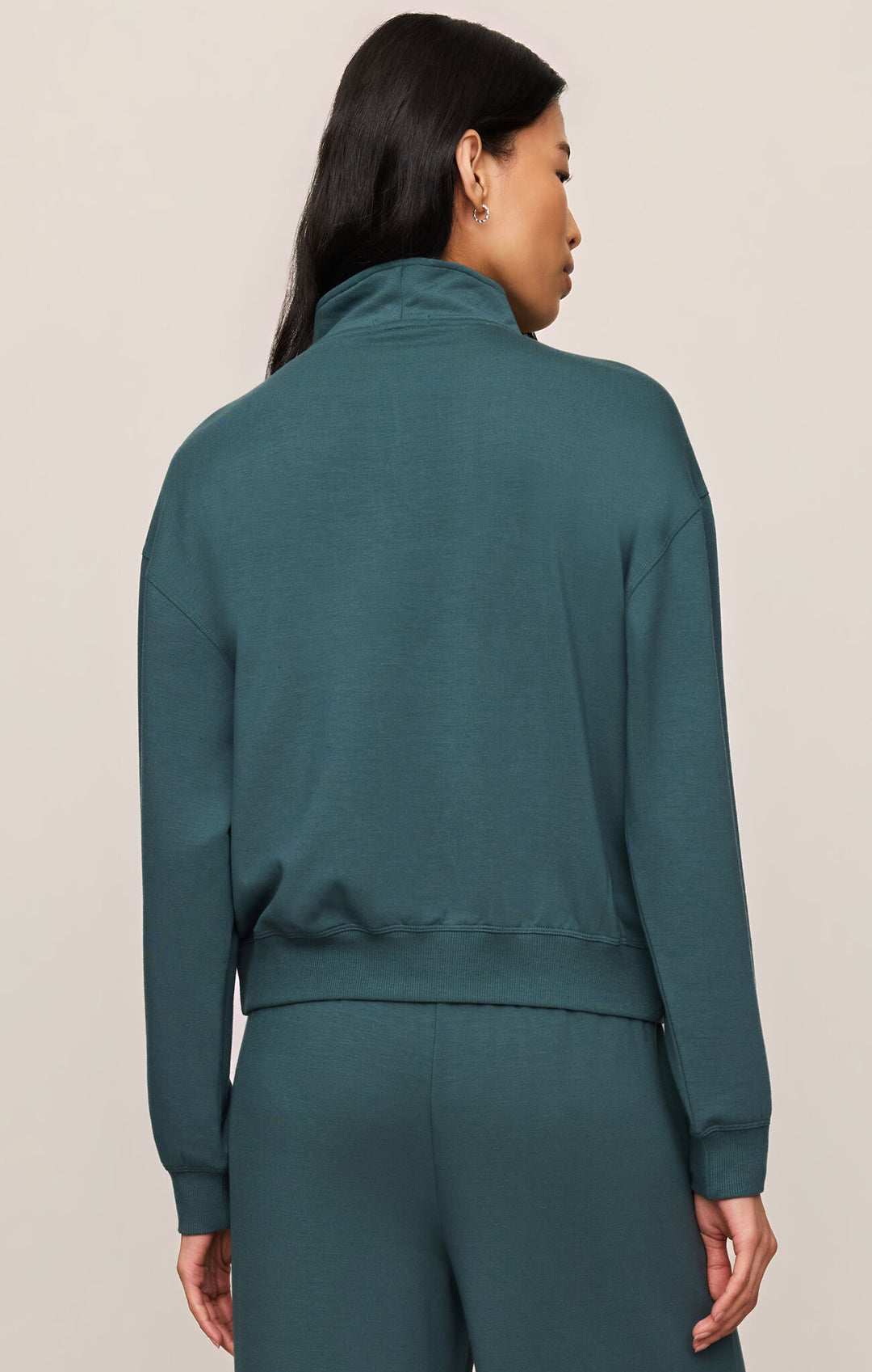 Z Supply: Gate Check Modal Sweatshirt - Emerald Cove
