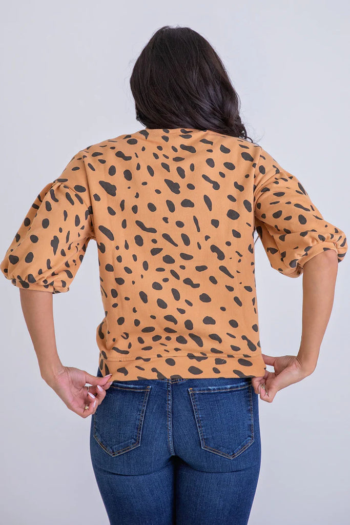 Leopard French Terry Sweatshirt