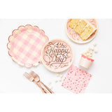 Cake By Courtney Pink Buffalo Scalloped 9" Plates