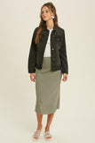 CLASSIC DENIM JEAN JACKET - BLACK