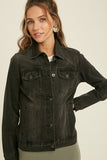 CLASSIC DENIM JEAN JACKET - BLACK