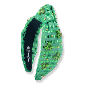 Brianna Cannon: Green Crystal Shamrock Headband