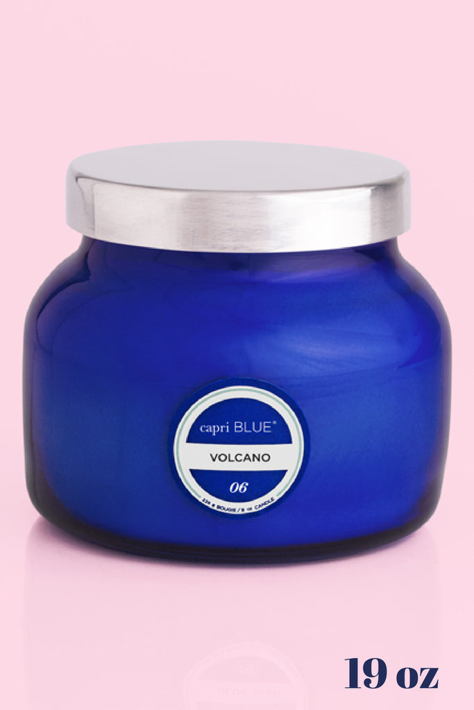 Volcano Blue Signature Jar, 19 oz - B Social Boutique