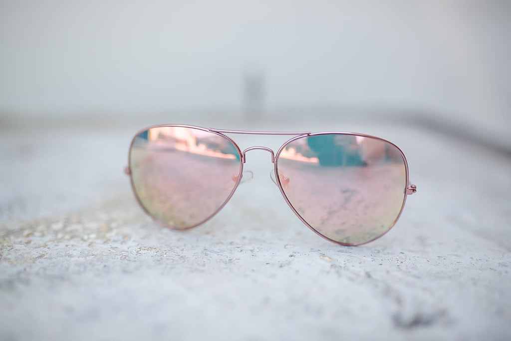 Aviator Sunglasses – Pink - B Social Boutique