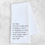 The Hardest Part Of Being An Adult - Tea Towel