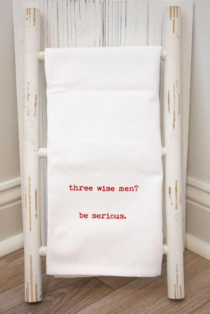 Three Wise Men - Tea Towel - Holiday