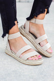 Made For You Sandal - Beige - A Cut Above Boutique