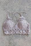 Just Enough Lace Bralette - Multiple Colors - B Social Boutique