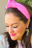 Brianna Cannon: Puff Knotted Headband-Barbie Pink