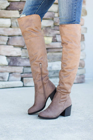 Look Around Boot - Taupe - A Cut Above Boutique
