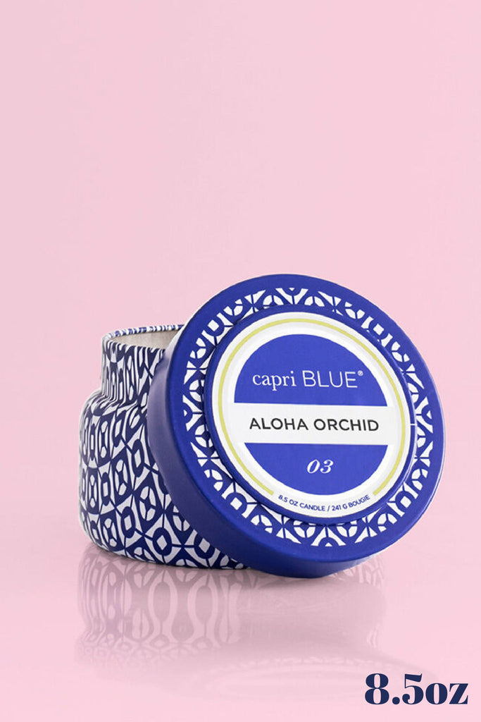 Aloha Orchid Printed Travel Tin, 8.5 oz