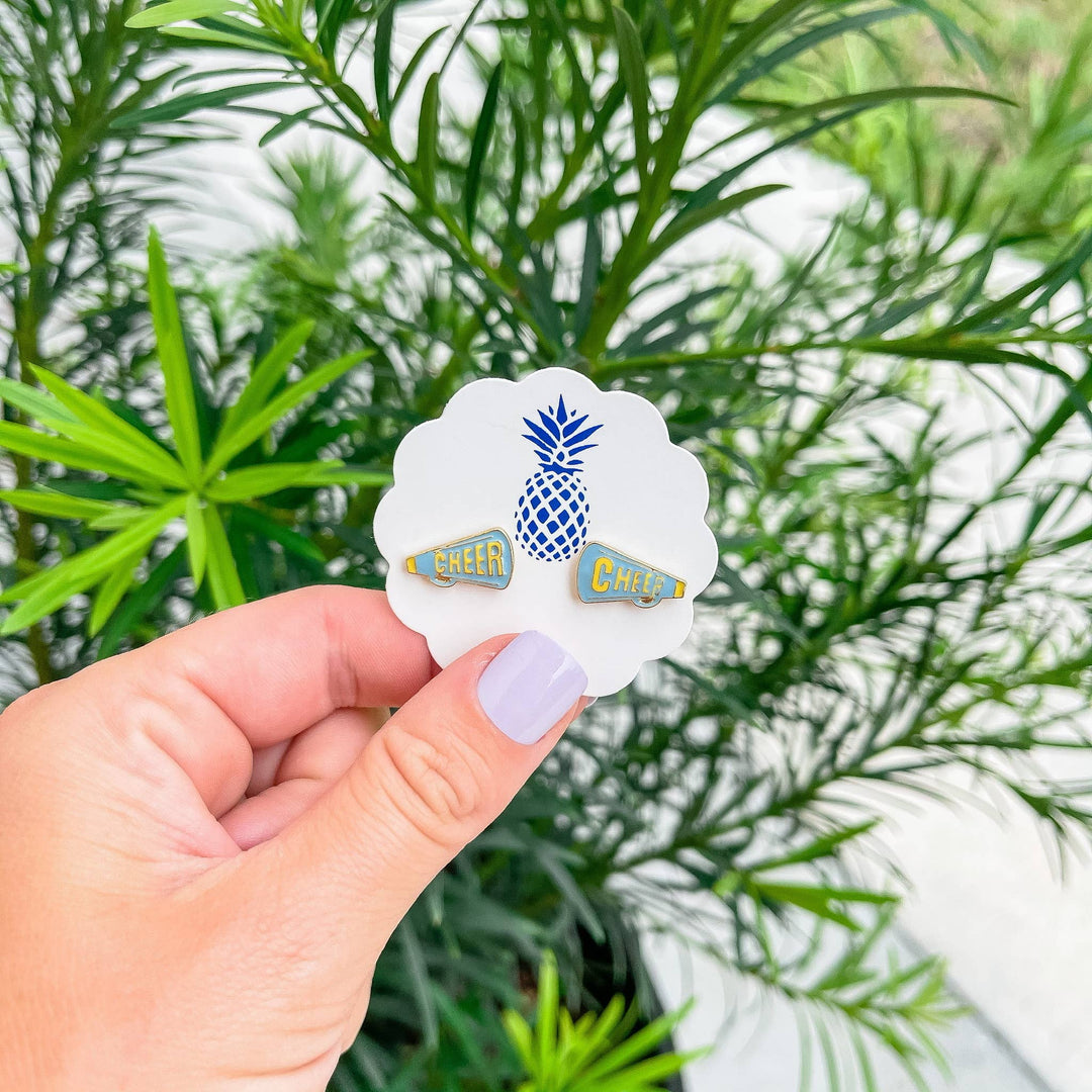 Cheer Enamel Stud Earrings