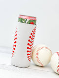 Insulated Skinny Can Sleeve - Baseball