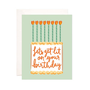 Lit Birthday Greeting Card