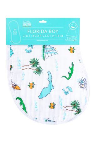 Florida Baby (Boy)  Burp/Bib Combo