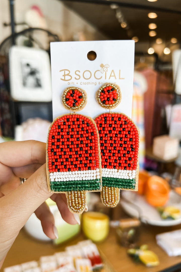 Watermelon Popsicle Earrings