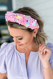 Brianna Cannon: ADULT SIZE PINK EASTER CROSS-STITCH HEADBAND