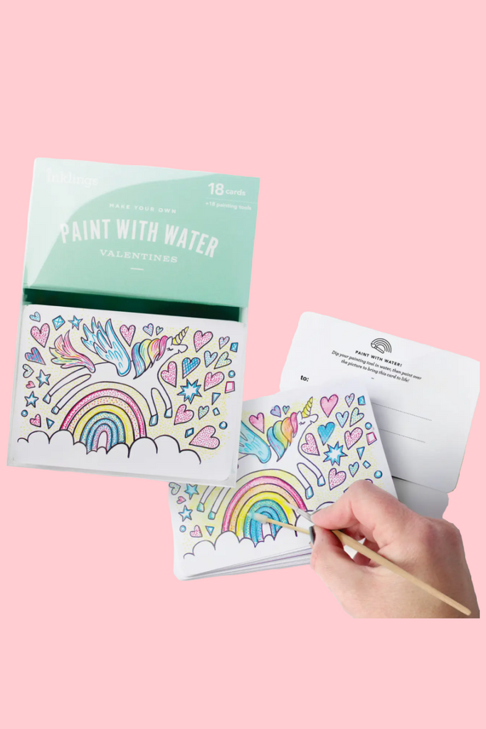 Unicorn Paint-With-Water Valentines