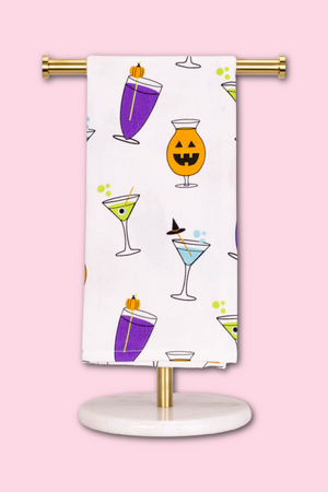 Halloween Cocktails Hand Towel
