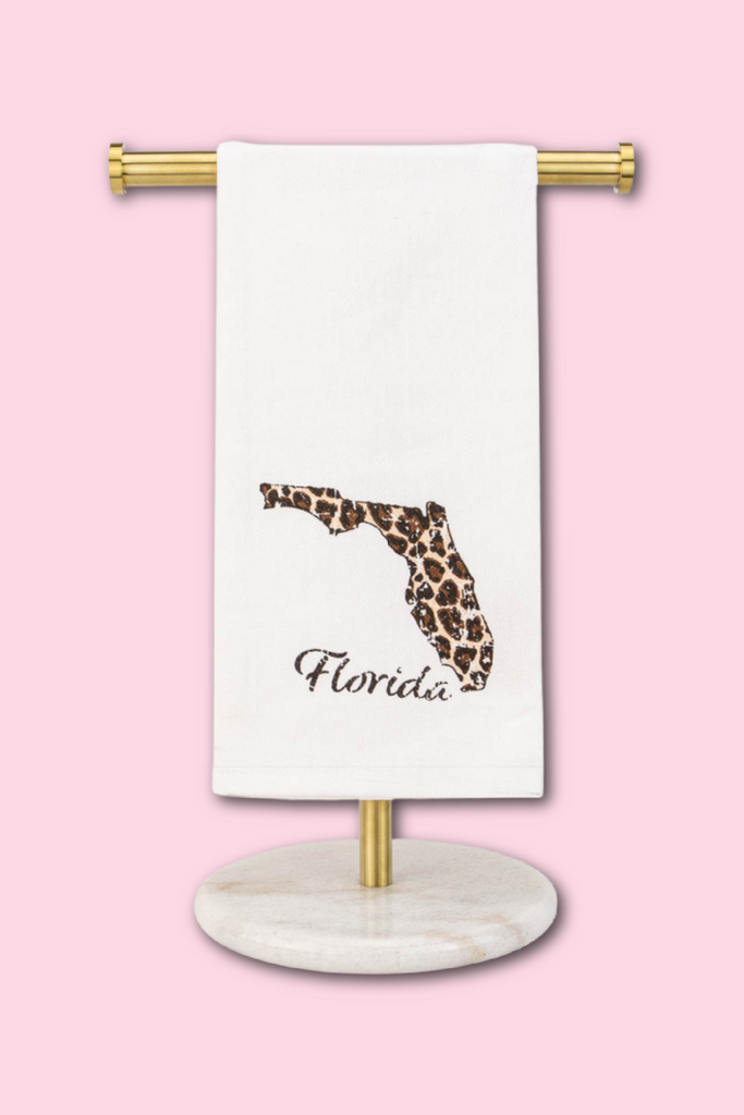 Florida Leopard Hand Towel