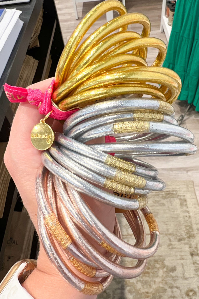 BuDhaGirl: CHAMPAGNE ALL WEATHER BANGLES® – B Social Boutique