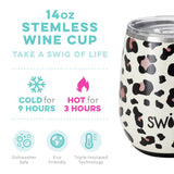 Swig: Luxy Leopard Stemless Wine Cup (14oz)